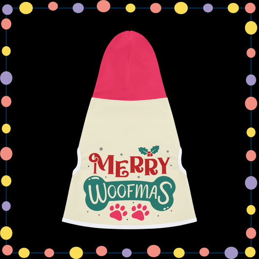 Christmas dog hoodie.