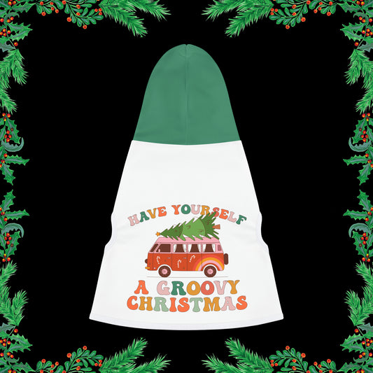 A Groovy Christmas hoodie For Dogs