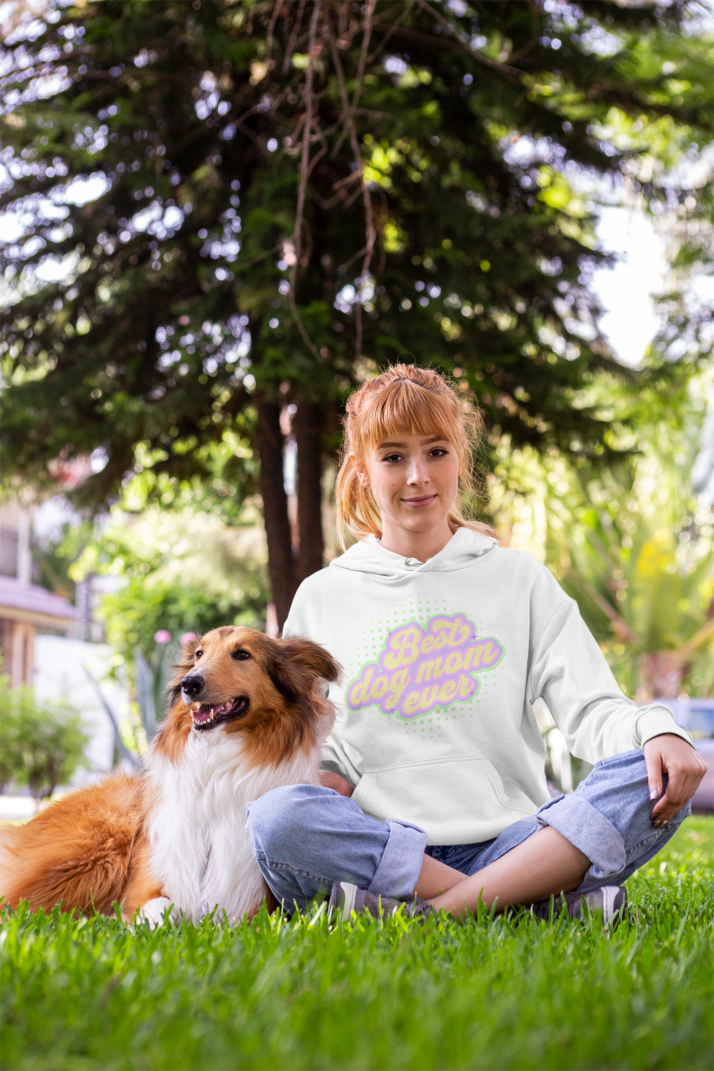 Dog mom and her dog