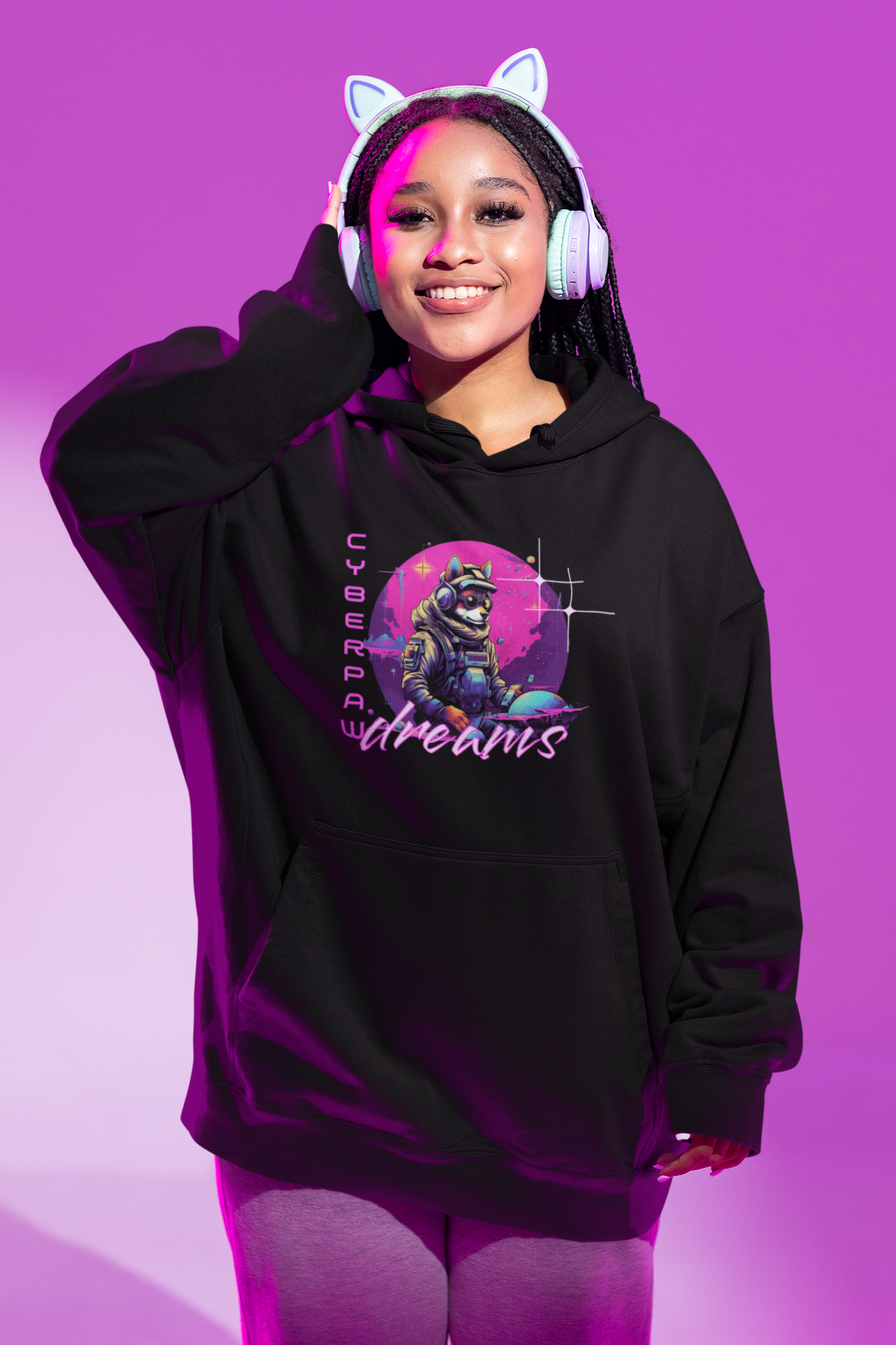 Unisex Black Color Hoodie