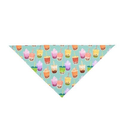 Boba tea - kawaii dog bandana mock-up