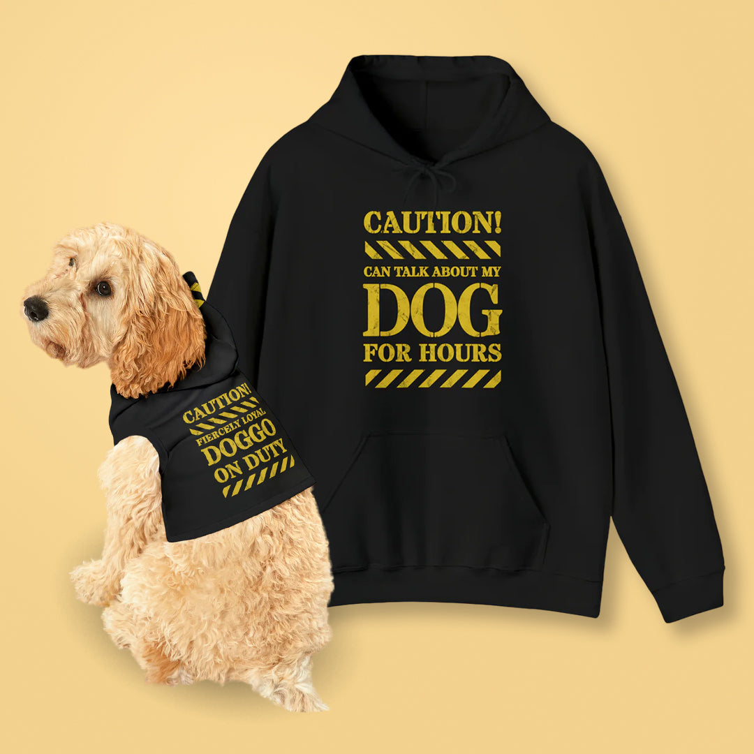 Cute Dog Black Hoodie