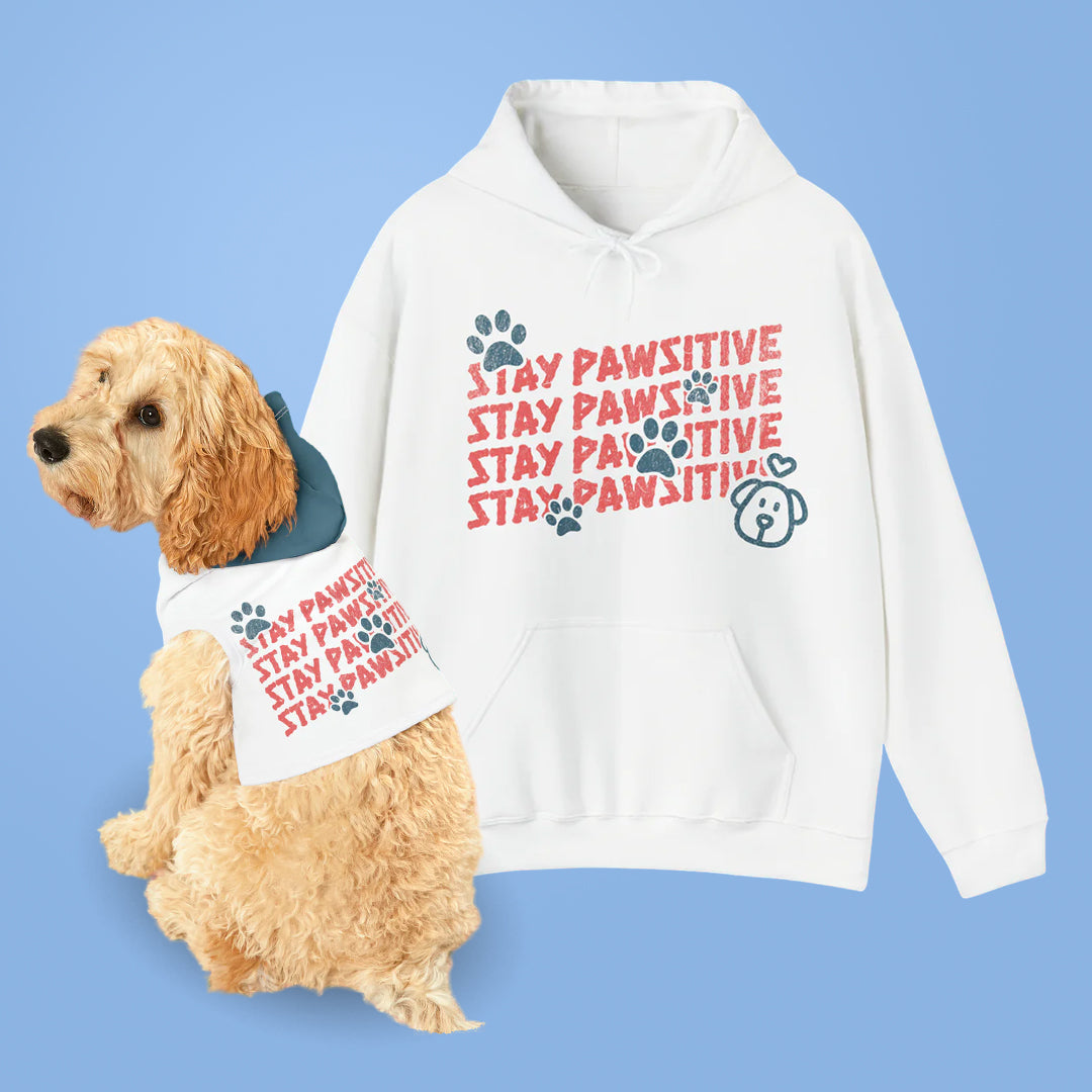 Stay Pawsitive Dog Hoodie 