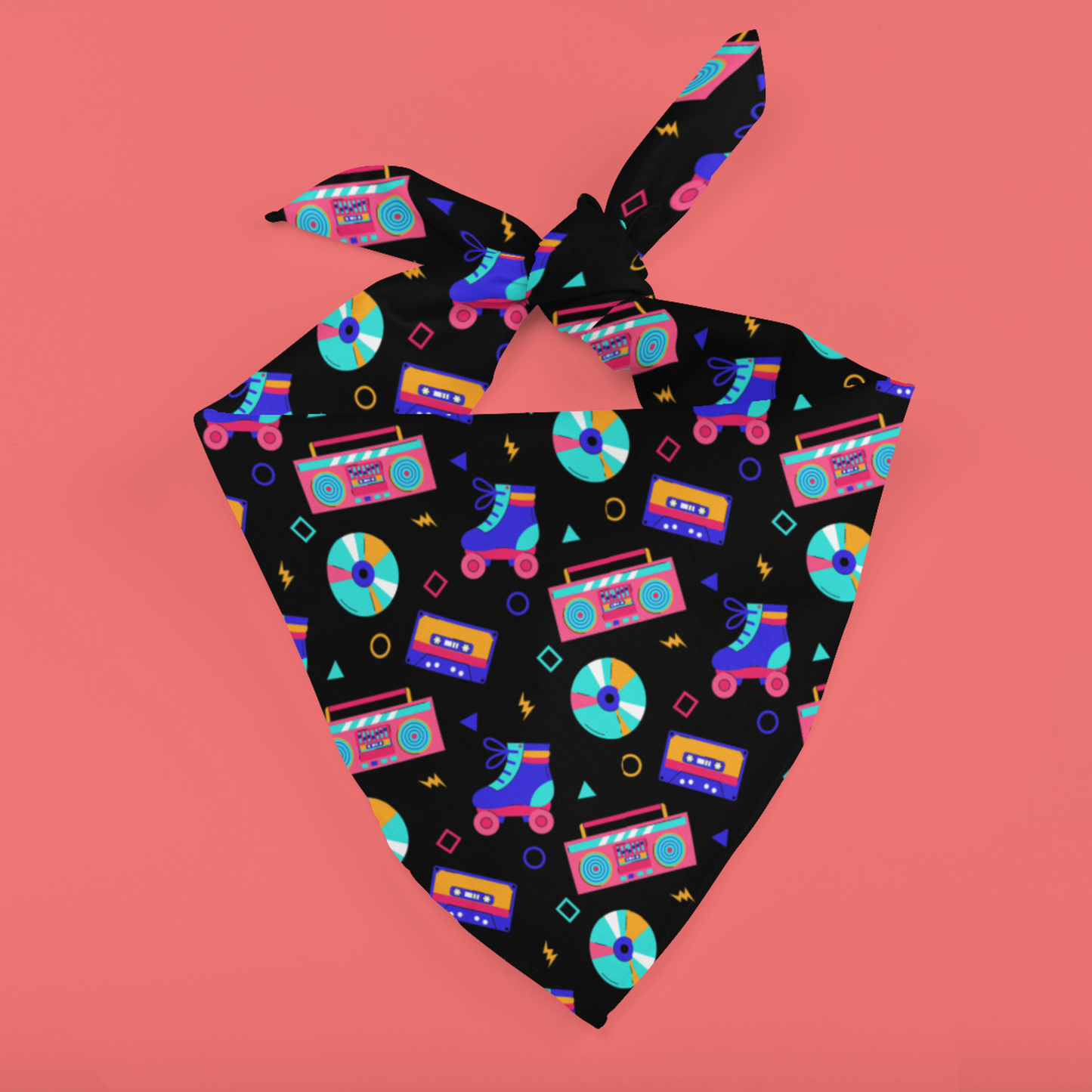 90s music - dog bandana mockup