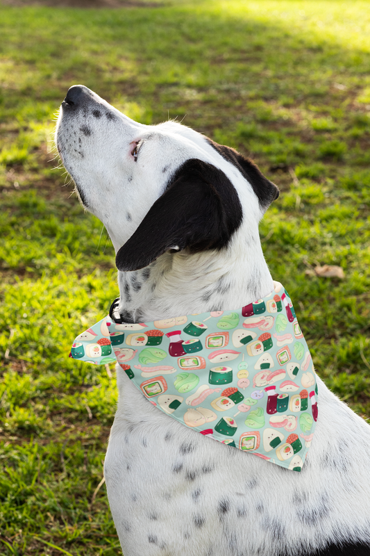 Kawaii sushi dog bandana cute dog