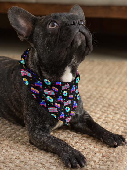 90s music - dog bandana  frenchie