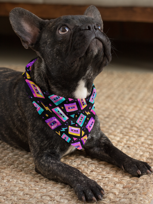 90s music - dog bandana French bull dog