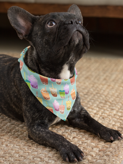 Boba tea - kawaii dog bandana frenchie