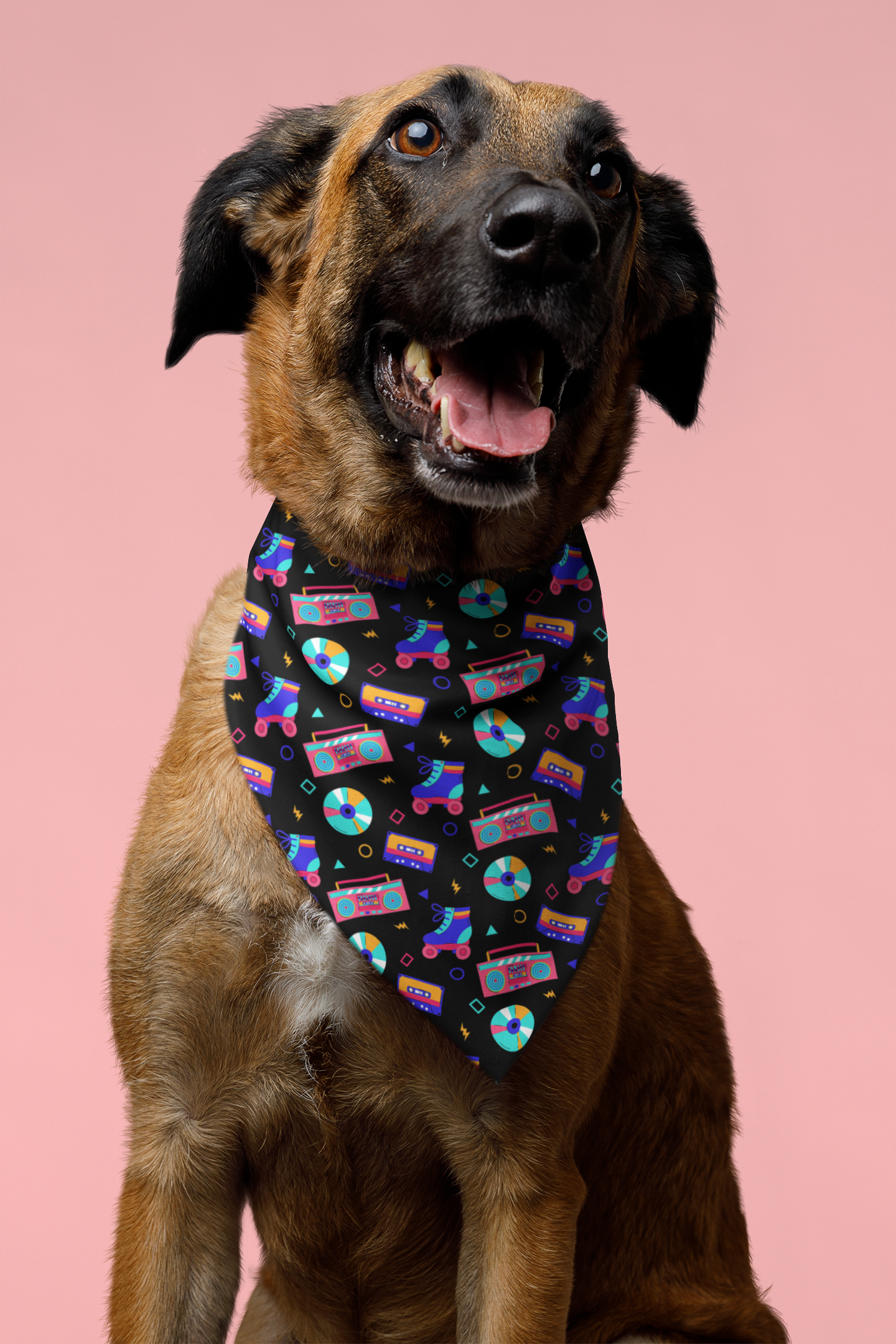 90s music - dog bandana German shepherd 