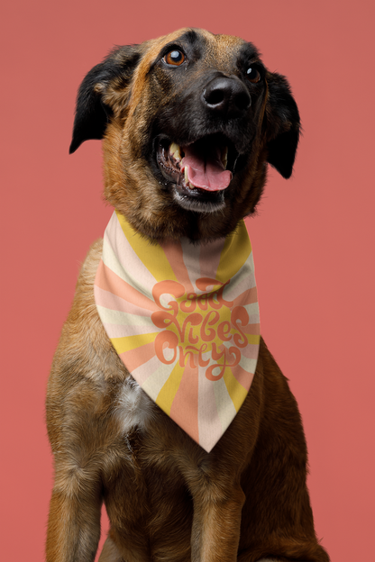 Good vibes only - dog bandana German shepherd 