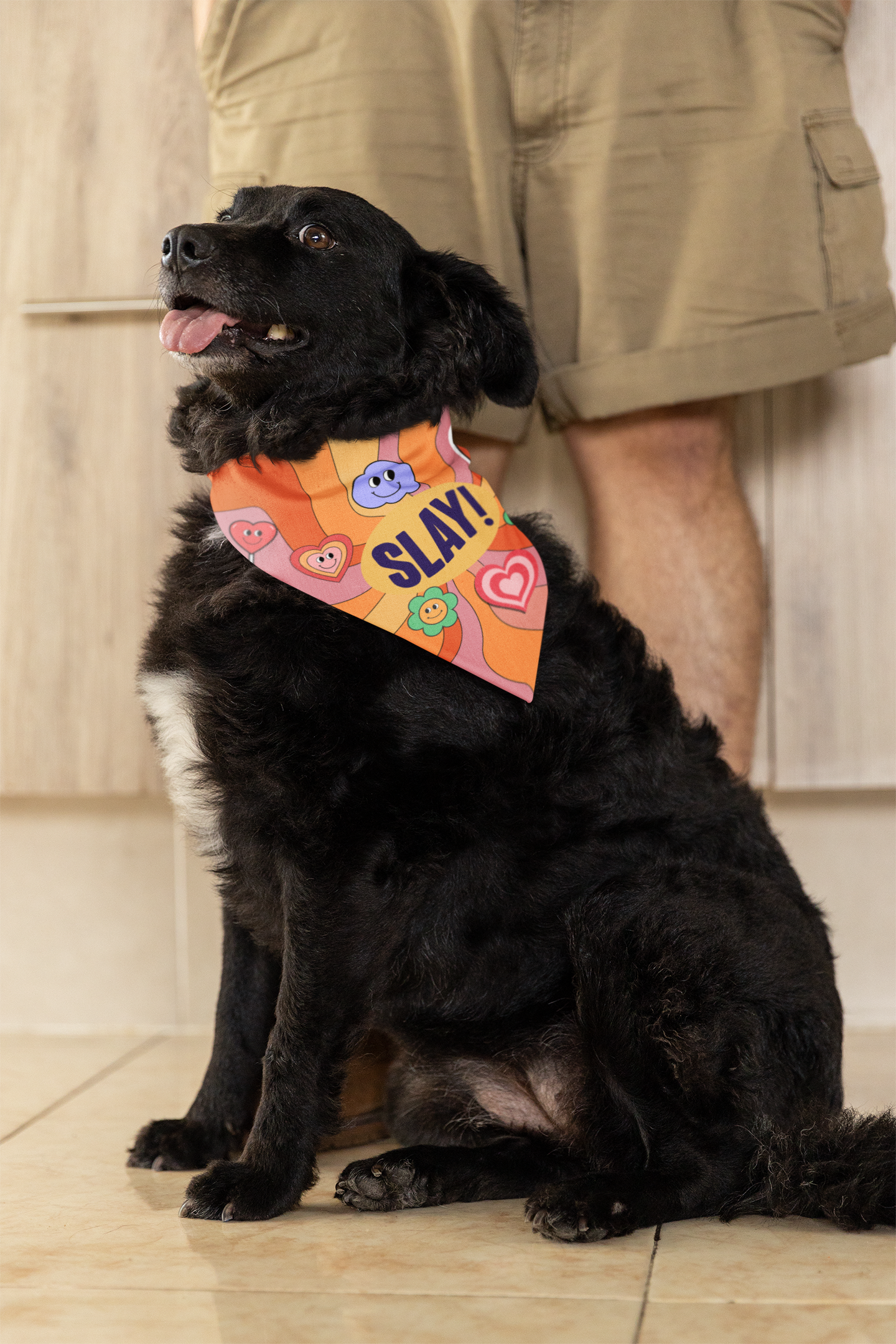 Slay dog bandana big dog cute